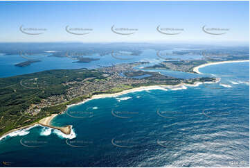 Aerial Photo Caves Beach NSW Aerial Photography