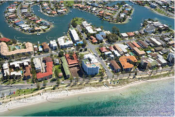 Aerial Photo Biggera Waters QLD Aerial Photography