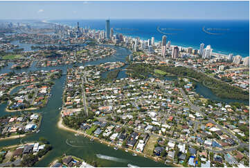 Aerial Photo Broadbeach Waters QLD Aerial Photography