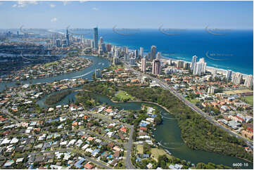 Aerial Photo Broadbeach Waters QLD Aerial Photography