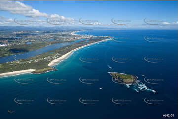 Aerial Photo Cook Island & Fingal Head NSW Aerial Photography