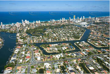 Aerial Photo Broadbeach Waters QLD Aerial Photography