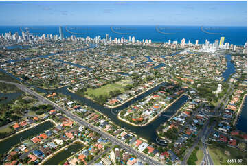 Aerial Photo Broadbeach Waters QLD Aerial Photography