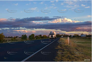 Long Haul Truck Aerial Photography