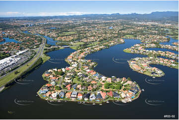 Aerial Photo Clear Island Waters QLD Aerial Photography