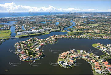Aerial Photo Clear Island Waters QLD Aerial Photography
