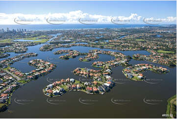 Aerial Photo Clear Island Waters QLD Aerial Photography