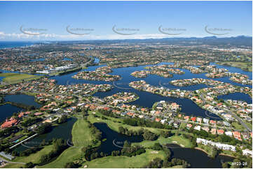 Aerial Photo Clear Island Waters QLD Aerial Photography