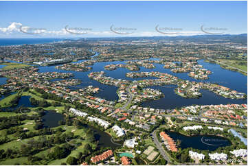 Aerial Photo Clear Island Waters QLD Aerial Photography