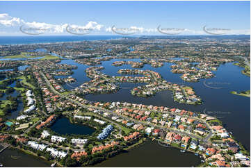 Aerial Photo Clear Island Waters QLD Aerial Photography