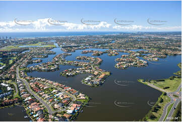 Aerial Photo Clear Island Waters QLD Aerial Photography