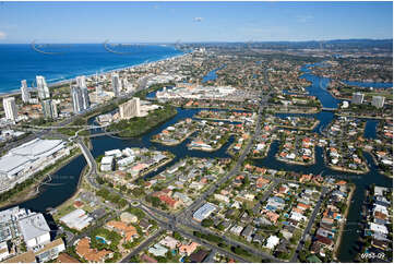 Aerial Photo Broadbeach Waters QLD Aerial Photography