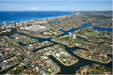 Aerial Photo Broadbeach Waters QLD Aerial Photography