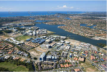 Aerial Photo Varsity Lakes QLD Aerial Photography