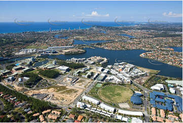 Aerial Photo Varsity Lakes QLD Aerial Photography