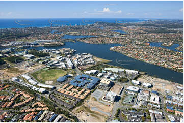 Aerial Photo Varsity Lakes QLD Aerial Photography