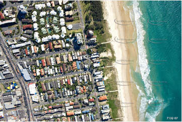 Vertical Aerial Photo Mermaid Beach QLD Aerial Photography