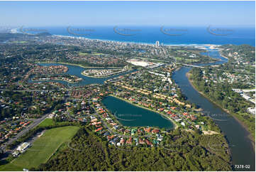 Aerial Photo Currumbin Waters QLD Aerial Photography