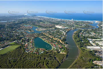 Aerial Photo Currumbin Waters QLD Aerial Photography