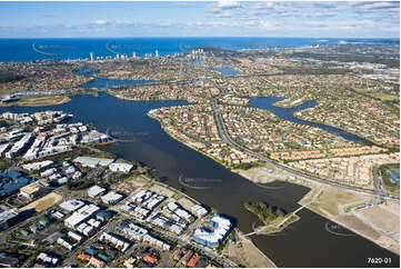 Aerial Photo Varsity Lakes QLD Aerial Photography