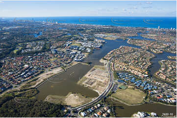 Aerial Photo Varsity Lakes QLD Aerial Photography