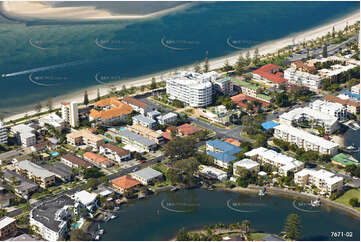 Aerial Photo Biggera Waters QLD Aerial Photography