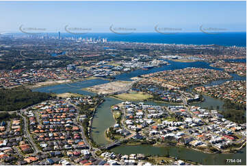 Aerial Photo Varsity Lakes QLD Aerial Photography