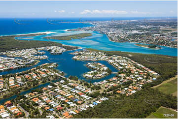 Aerial Photo Twin Waters QLD Aerial Photography