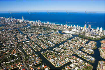 Aerial Photo Broadbeach Waters QLD Aerial Photography