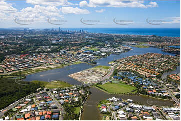 Aerial Photo Varsity Lakes QLD Aerial Photography