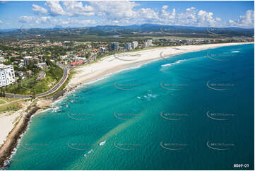 Aerial Photo Kirra QLD Aerial Photography