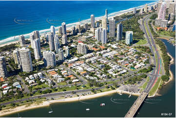 Aerial Photo Main Beach QLD Aerial Photography