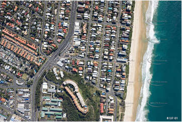 Vertical Aerial Photo Mermaid Beach QLD Aerial Photography
