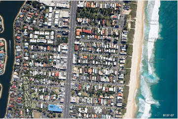 Vertical Aerial Photo Mermaid Beach QLD Aerial Photography