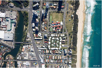 Vertical Aerial Photo Mermaid Beach QLD Aerial Photography
