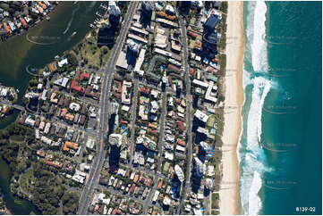 Vertical Aerial Photo Surfers Paradise QLD Aerial Photography