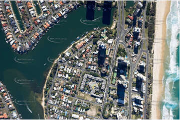 Vertical Aerial Photo Surfers Paradise QLD Aerial Photography