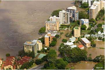 Aerial Photo Brisbane Flood QLD Aerial Photography