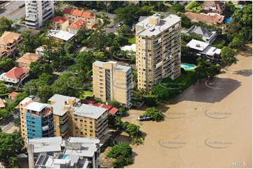 Aerial Photo Brisbane Flood QLD Aerial Photography