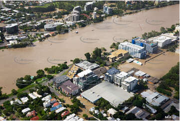 Aerial Photo Brisbane Flood QLD Aerial Photography