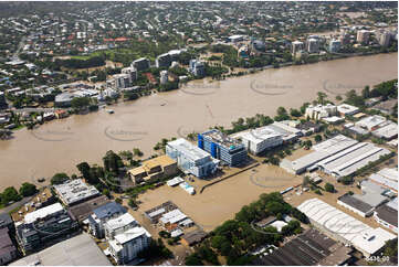 Aerial Photo Brisbane Flood QLD Aerial Photography