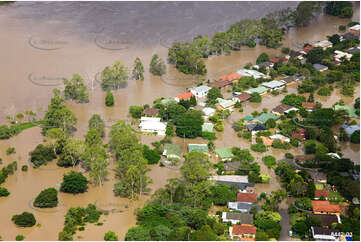 Aerial Photo Brisbane Flood QLD Aerial Photography