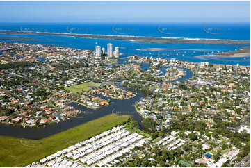 Aerial Photo Biggera Waters QLD Aerial Photography