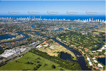 Aerial Photo Clear Island Waters QLD Aerial Photography