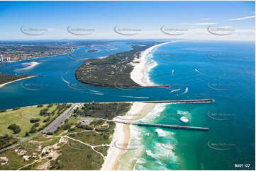 Wave Break Island Gold Coast Broadwater QLD Aerial Photography