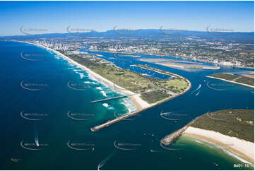 Wave Break Island Gold Coast Broadwater QLD Aerial Photography