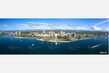 Panoramic Aerial Photo Southport QLD Aerial Photography