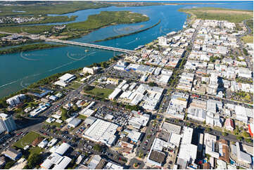 Aerial Photo Mackay CBD QLD Aerial Photography