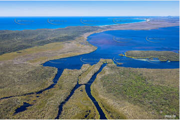 The entrance to Noosa River Everglades Aerial Photography