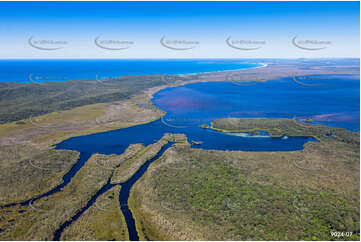 Channels through Noosa River Everglades Aerial Photography